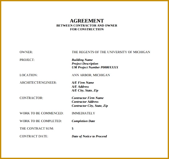 20 Inspirational Payment Agreement Letter Word plete Sample Agreements Between Two Parties 512544