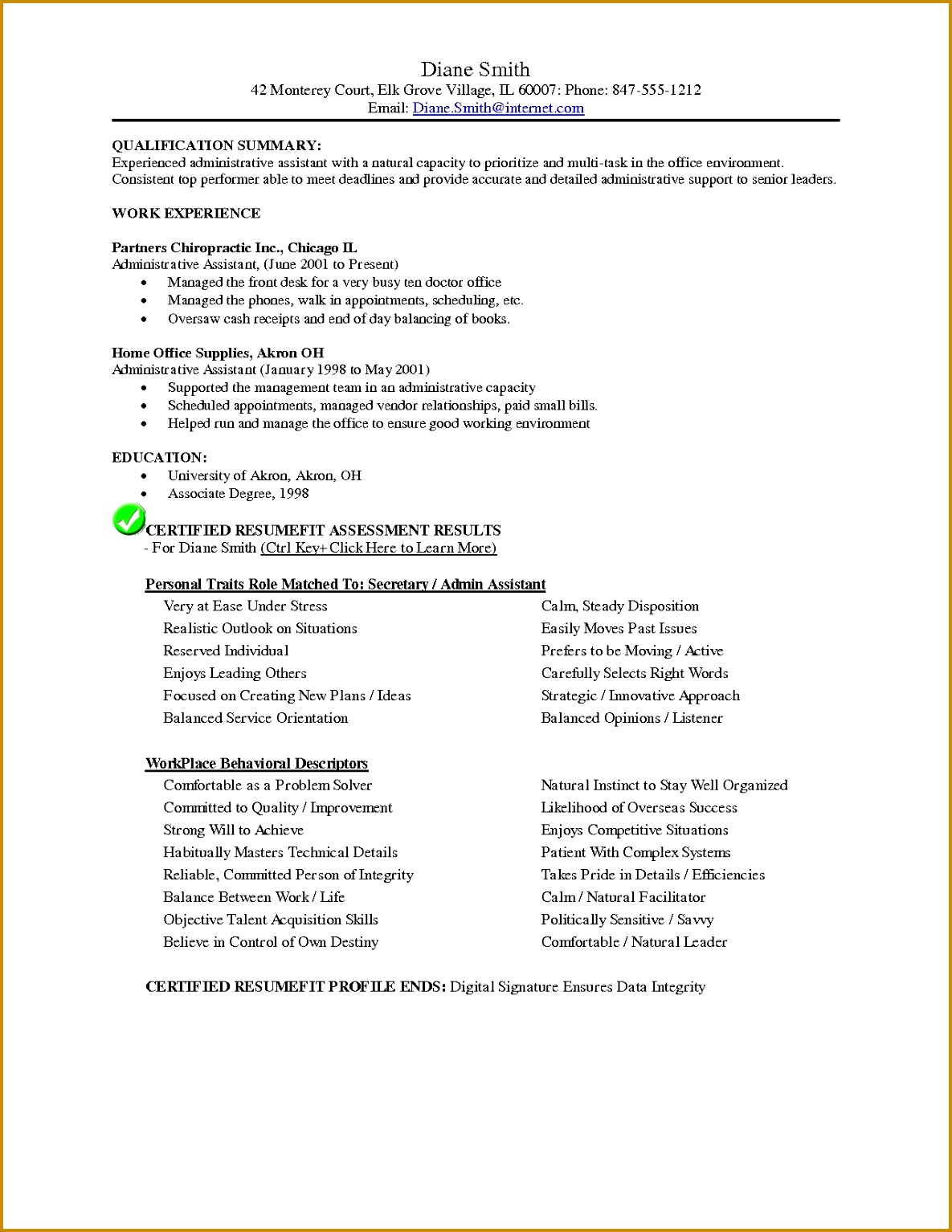 20 Resume for Work Example 11851534