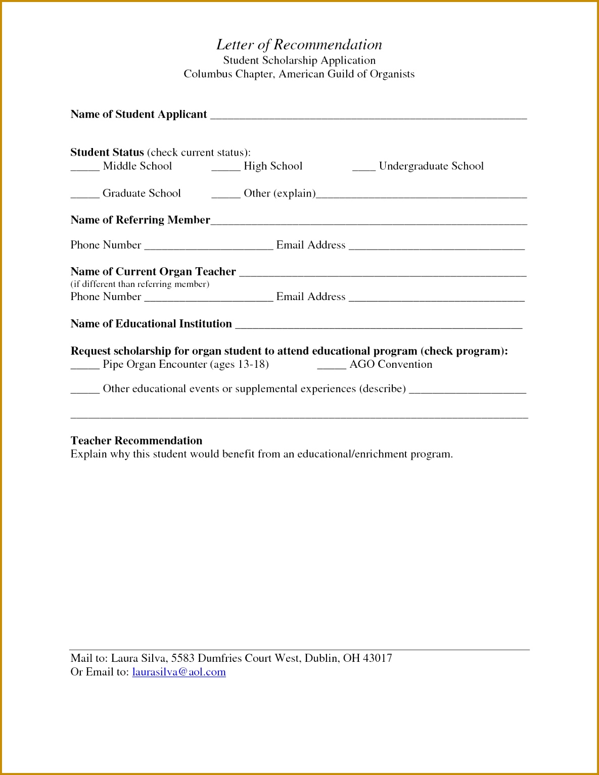 Awesome Collection Letters Re Mendation For Scholarships Template Targer Request For Re mendation 15341185