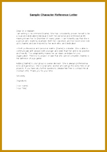 Sample Character Reference Letter Dear Sir or Madam I am writing to re mend [Name 310219