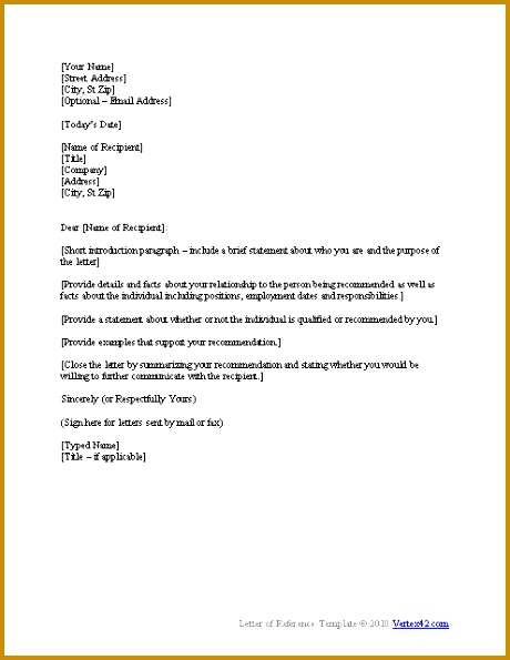 Re mendation Letter format 595460