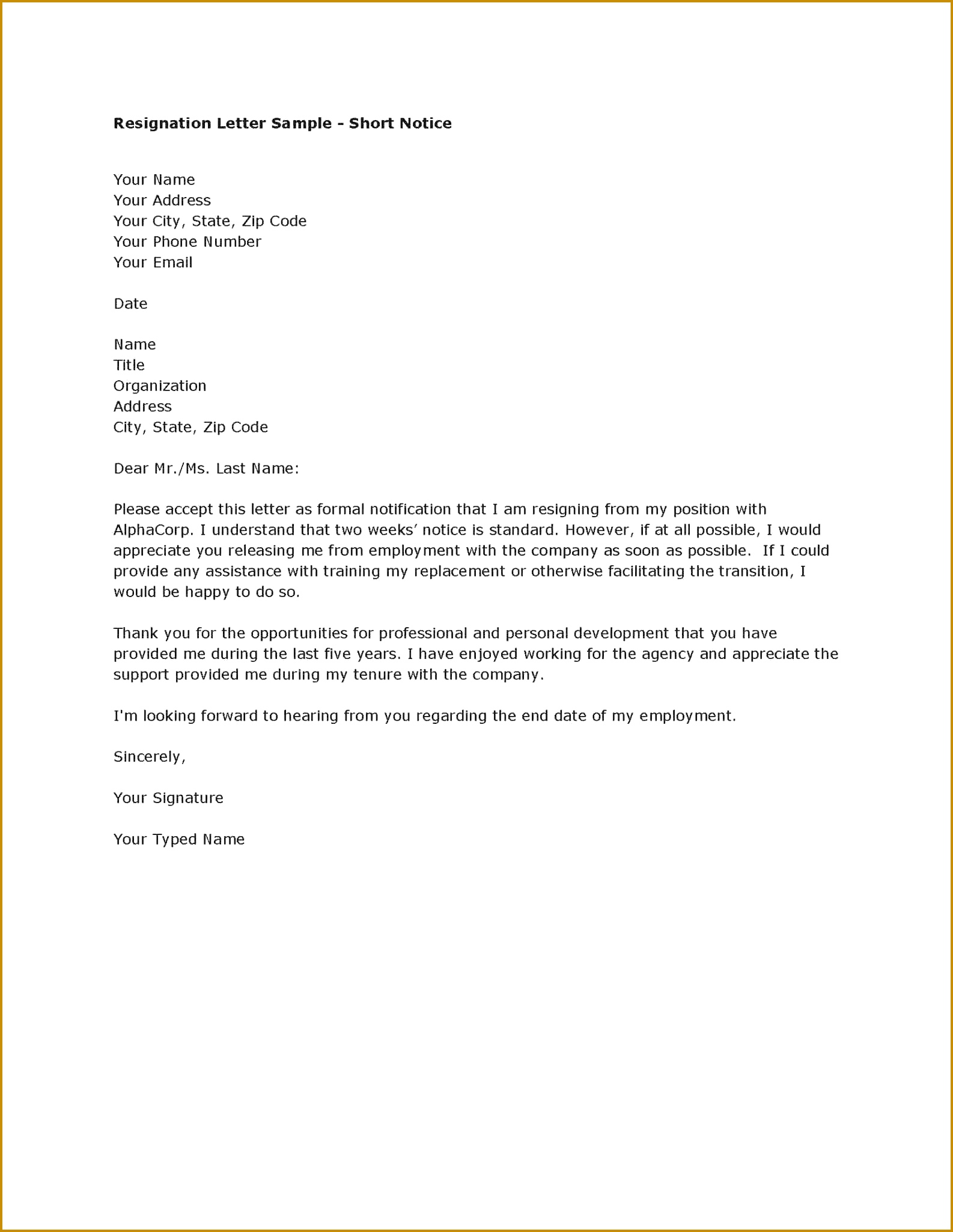 Resignation Letter Format And Sample Fresh Elegant Letter Resignation Samples Template Save Sample Letters Resignation Robertottni 15862051