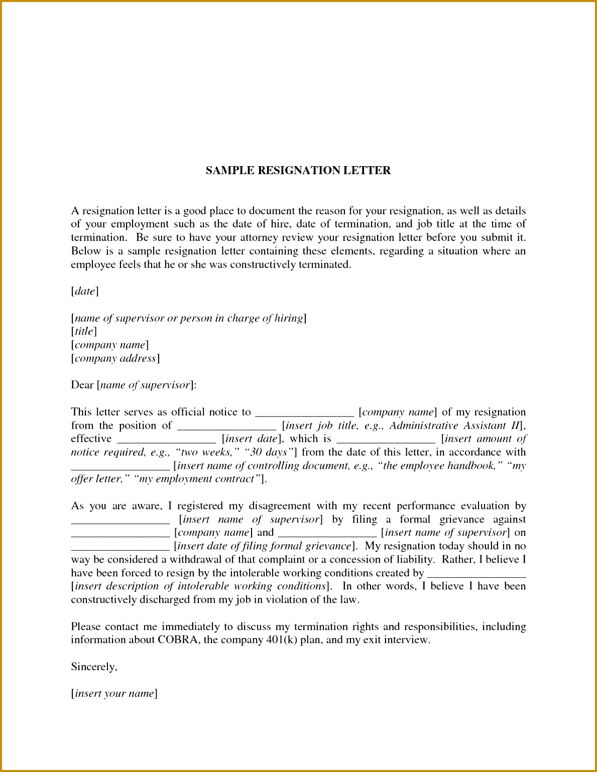 Two Week Resignation Letter Unique format Resignation Letter Sample Oyle Kalakaari 15381189