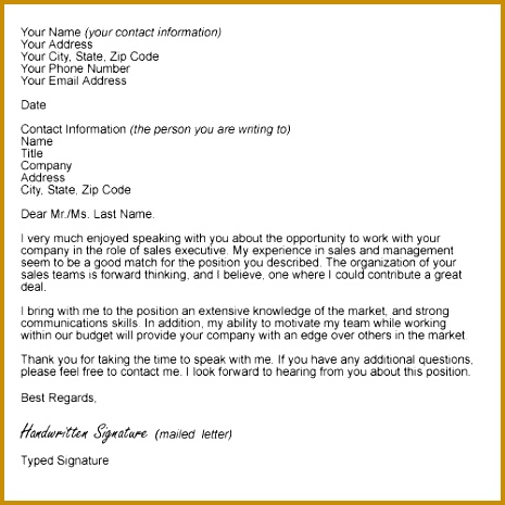 Letter Formats Thank You Letter Format m 465465