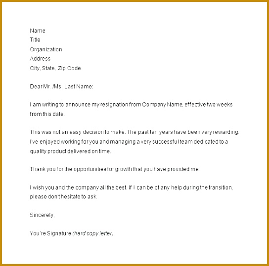manager resignation letter sample two weeks notice from advertising executive professional samples 539544