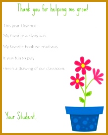 Teacher Appreciation Week Printable Thank You Note Appreciation 272218
