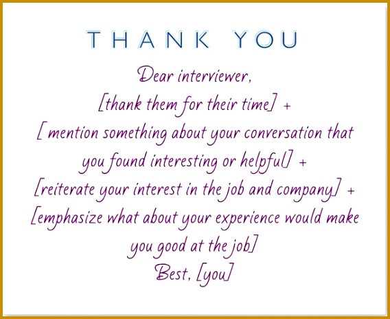 Thank You Letter To Hr After Job fer Luxury 46 Best Job Interview Thank You Note 464568
