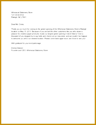 How to Write a Business Letter to Customers with Sample Letters aoudq Sample Business Thank You Letter 409316