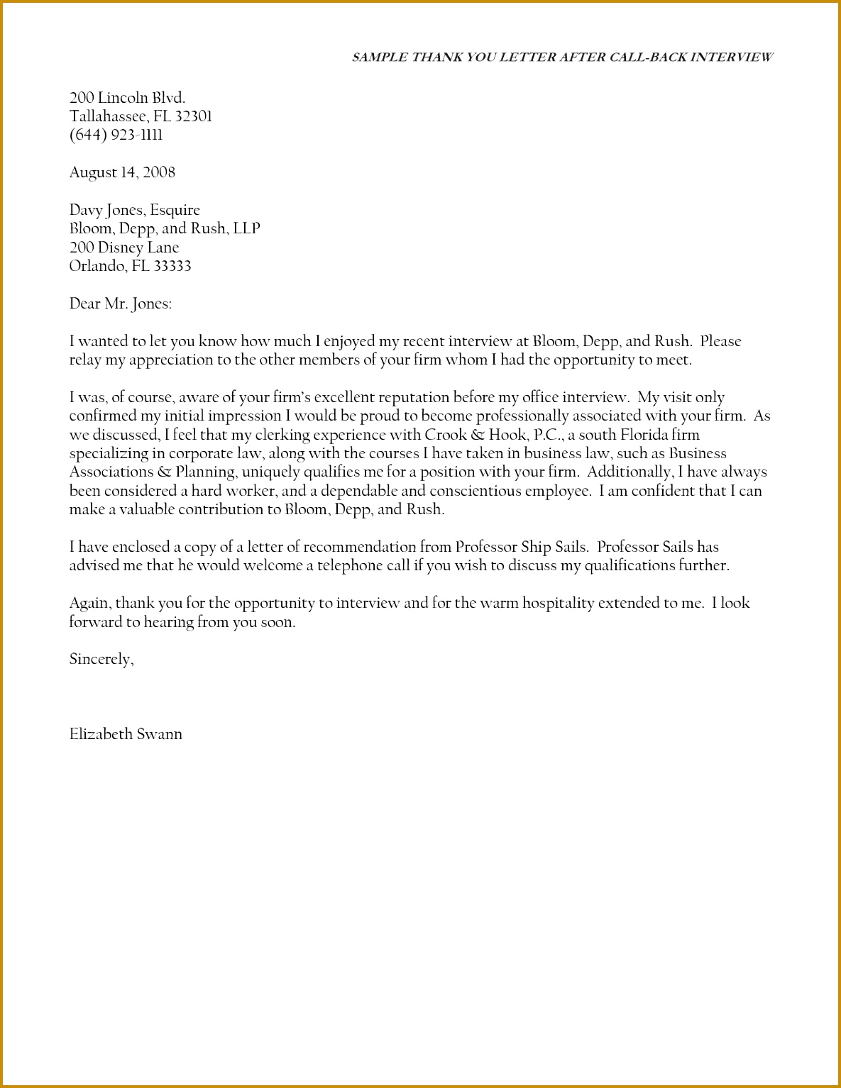 Thank You E Mail Cards Best Thank You Letter for Job Interview Custom College Papers 15341185