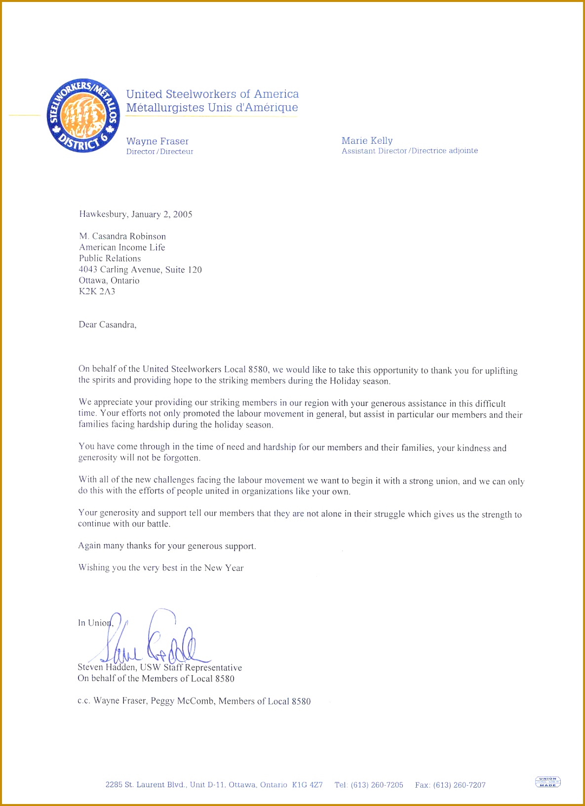 Thank You Letter Professional professional thank you letter for support 16321185