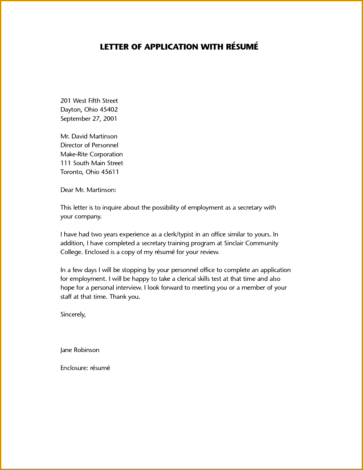 Thank You Interview Subject Line Unique Example Resume Letter for Application Examples Resumes 15341185