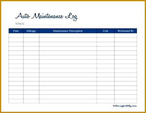 Truck Checklist Template Lovely Believing Boldly Auto Maintenance Log–free Printable 47 Elegant Truck 376483