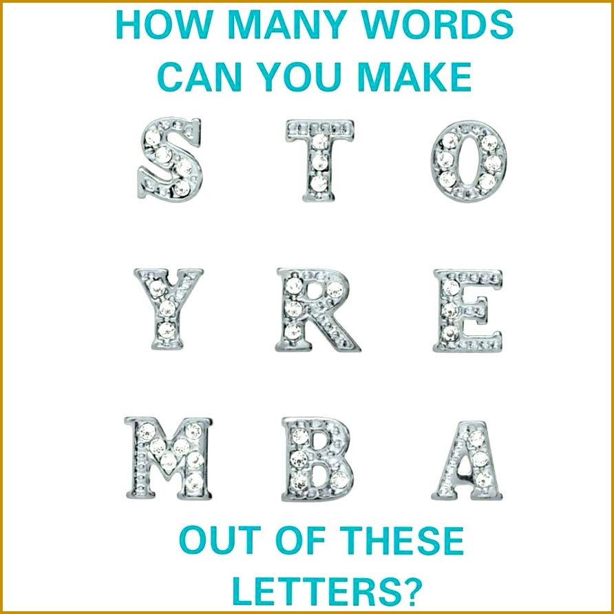 How Many Words Can You Make Out of These Letters bran yost origamiowl 892892
