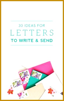 30 Ideas for Letters to Write and Send 342219