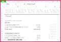 7 Break even Chart Excel Template