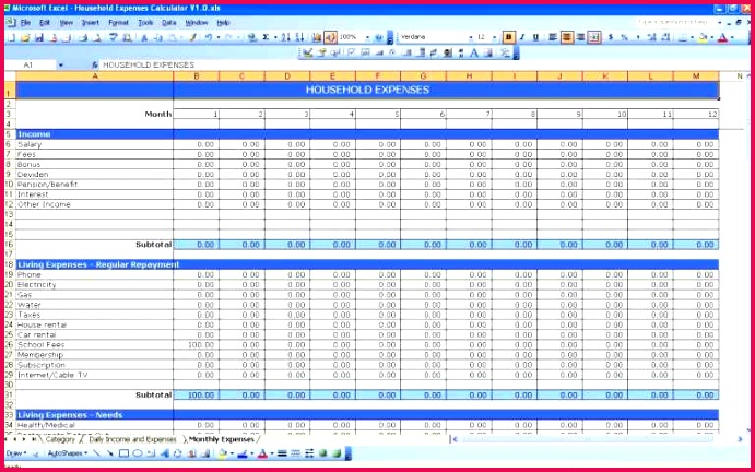 excel spreadsheet for small business in e and expenses and free