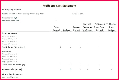 free profit and loss template excel free profit and loss template