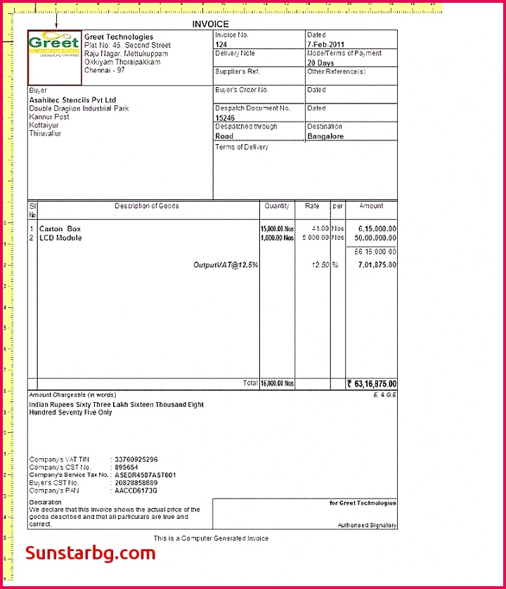 Invoice Template Free Inspirational Invoice format In Excel Free Download for Invoice Template Cool