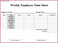 3 Job Timesheet Template