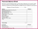 4 Sample Balance Sheet format Excel