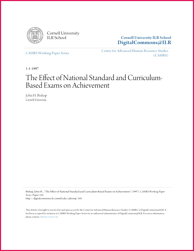 PDF Public Examination at Higher Secondary and its Impact on STEM Education
