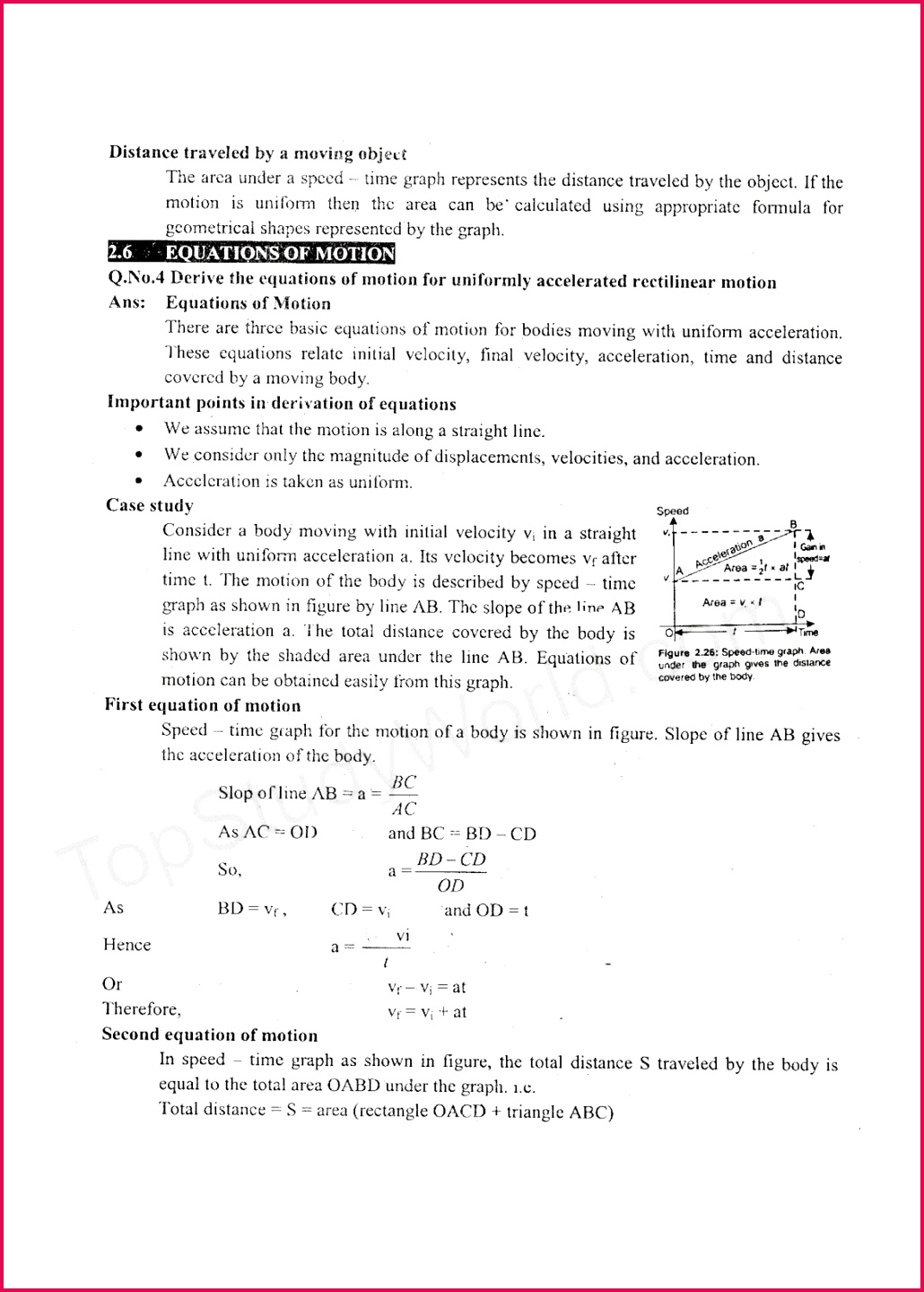 KIPS TEXTBOOK EXCERCISE OF KINEMATICS FOR 9TH CLASS PHYSICS