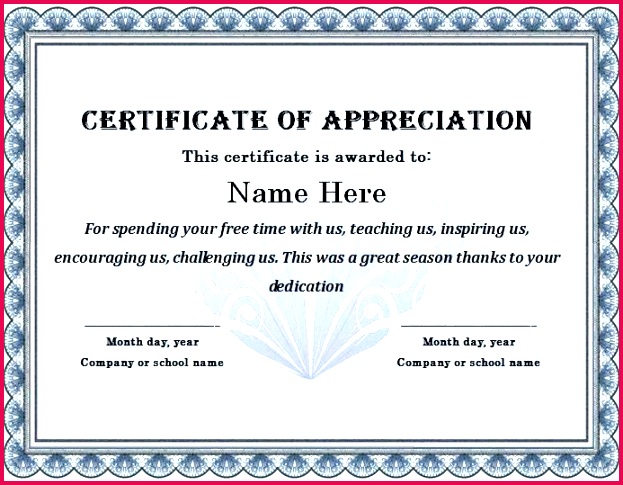 printable certificate of appreciation army example template templates thanks ppt keren gratis wording bullets ine heavenly templ