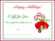 7 Blank Christmas Gift Certificate Templates