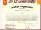 6 Certificate Of Appreciation Template Army