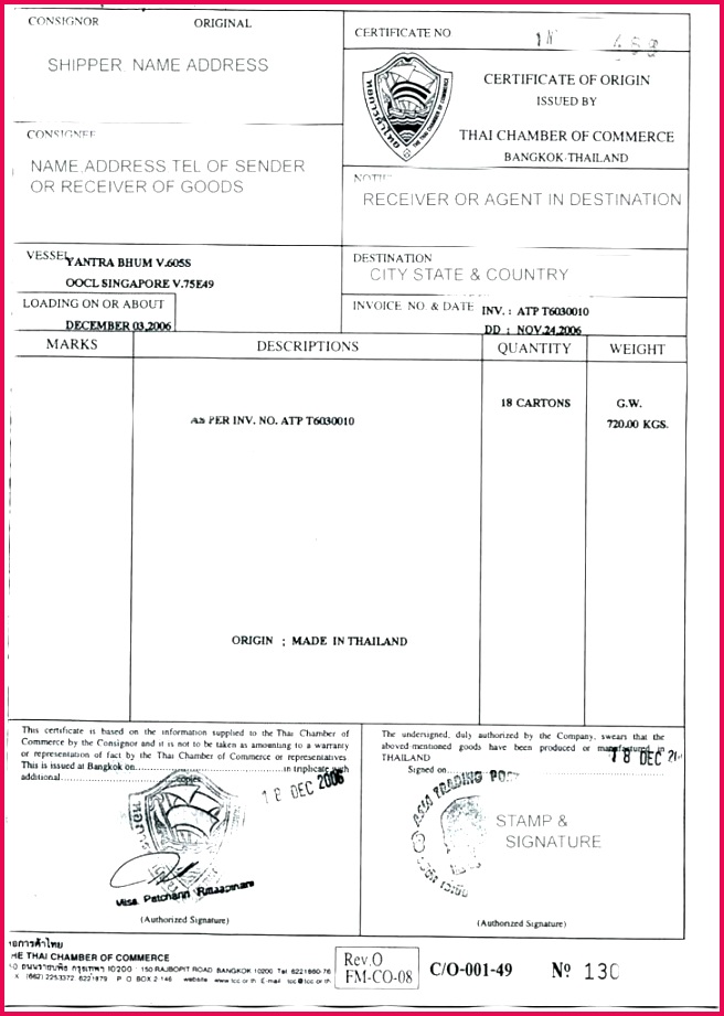us certificate of origin form new full size template south africa