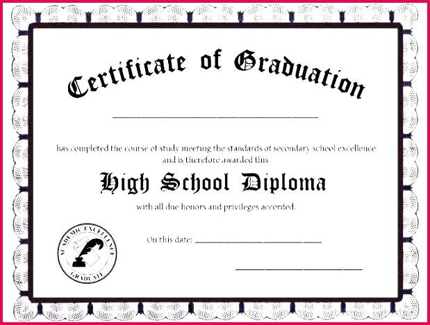 free diploma template printable certificate templates fake ged templa