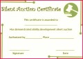 3 Charity Auction Certificate Template