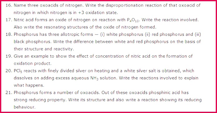 important questions class 12 chemistry chapter 7 p block elements 2
