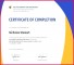 4 Class Completion Certificate Template
