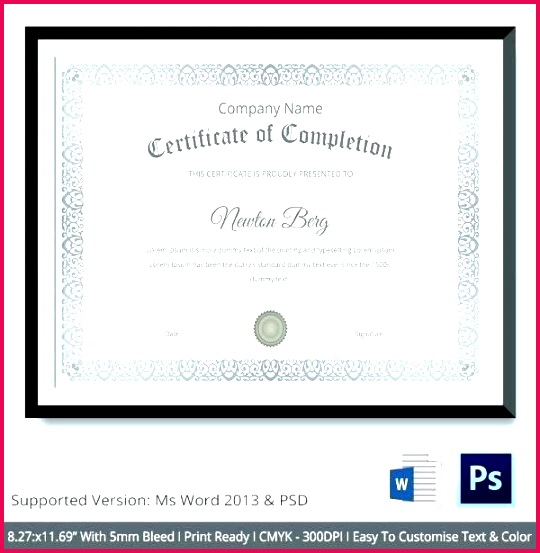 certificate design format of pletion word template puter diploma in