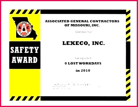 safety award template free certificate templates card recognition editable internet certificates online of