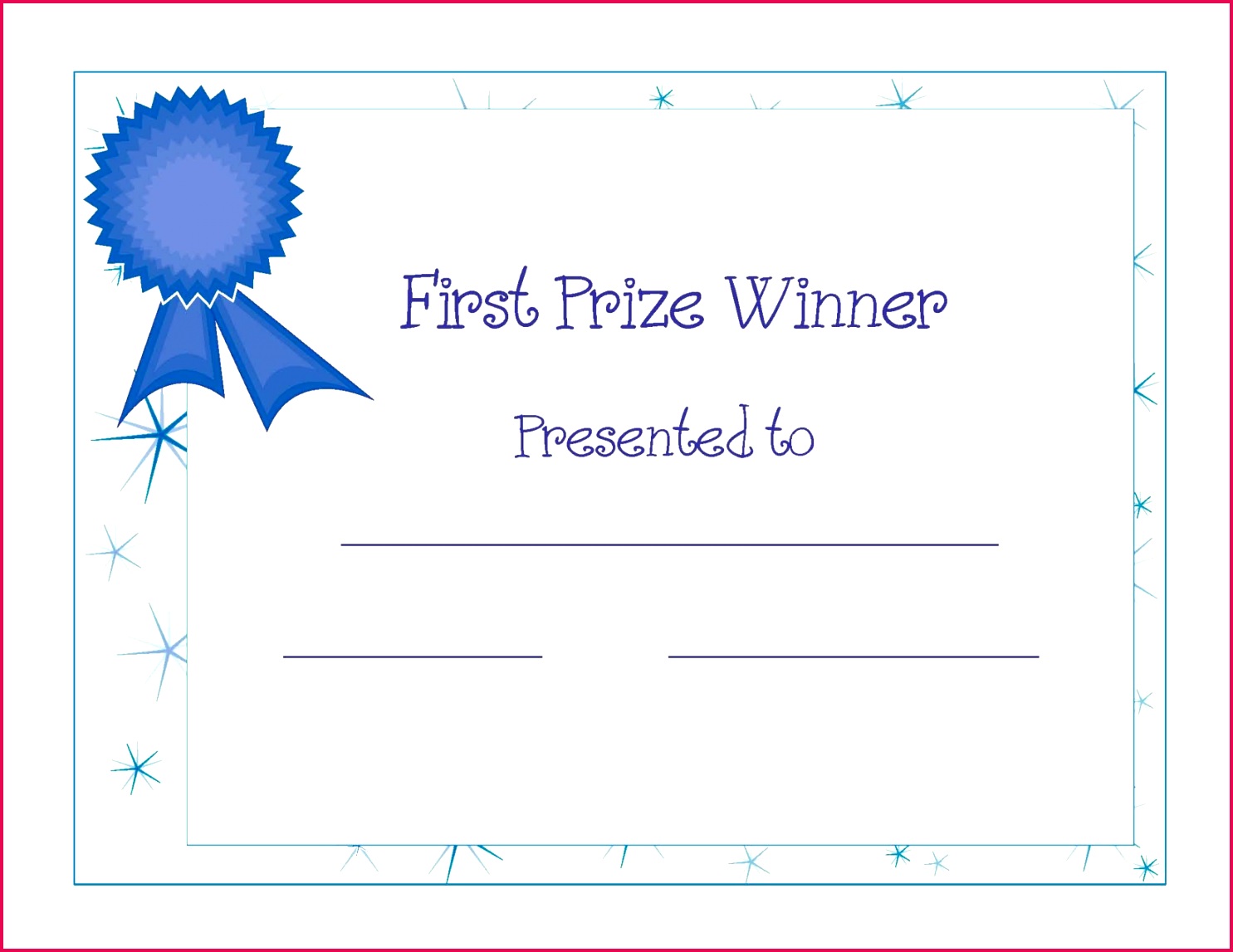 printable contest winner certificate template 2018