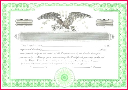 free templates for corporate stock certificates blank eagle certificate template
