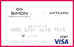 Visa Simon Giftcard Silver Signature