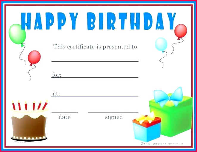 birthday t certificate template mac free ideas pages f