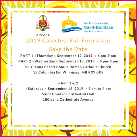 FALL FORMATION Save the Dates 2019