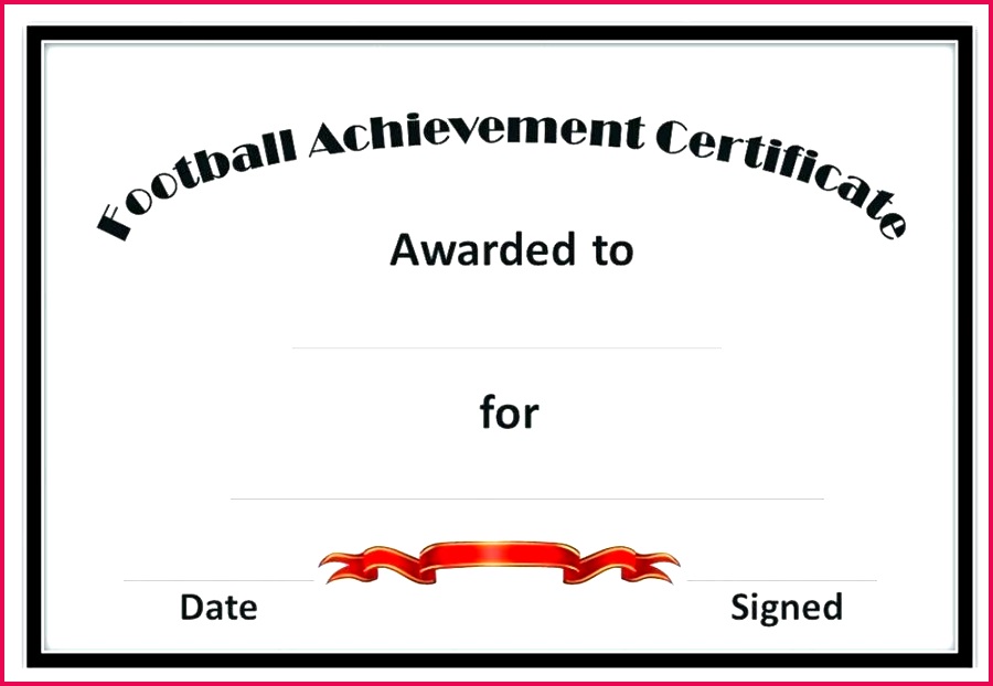 custom award certificate template soccer certificates activity sports shelter football awards bl