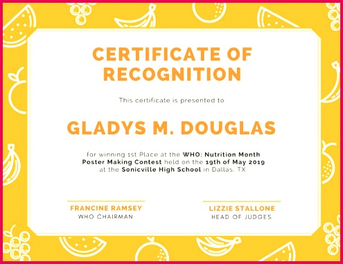 4 First Prize Certificate Template 16521 | FabTemplatez
