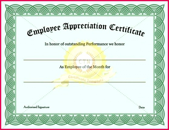 employee recognition certificate template appreciation awards certificates templates free of award