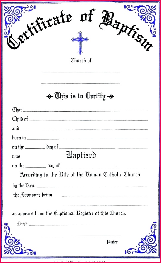 5 Free Catholic Confirmation Certificate Template 55899 | FabTemplatez Blank Certificate Templates For Word Free