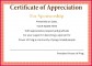 4 Free Certificate Of Appreciation Wording Examples