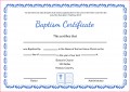 4 Free Printable Baptism Certificates Templates
