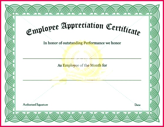employee recognition certificate template appreciation awards certificates templates free of award printable volleyball