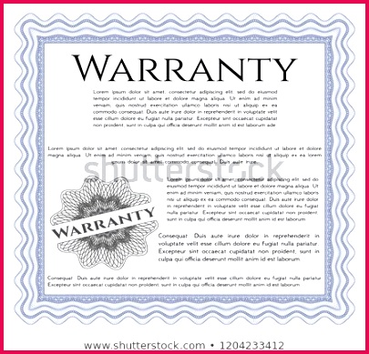 blue warranty certificate template guilloche 450w