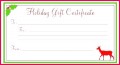 5 Holiday Gift Certificate Template Free Download